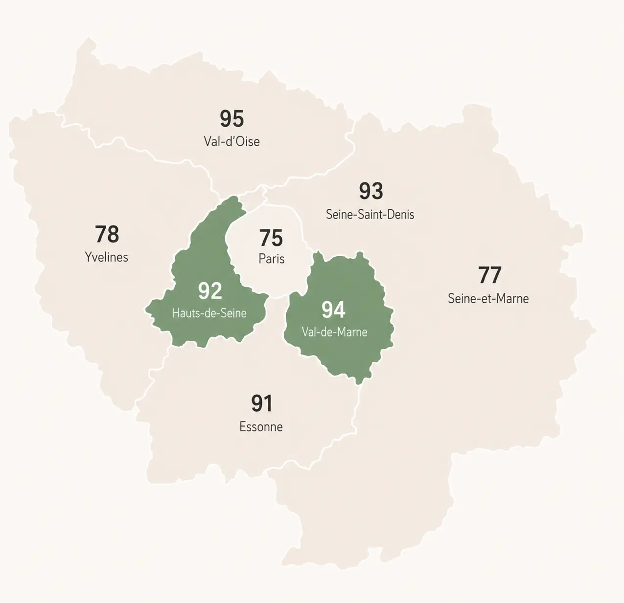 Carte zone d'intervention